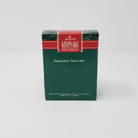 1990 Hallmark Mom and Dad Handcrafted Keepsake Holiday Christmas Ornament. - Picture 2 of 5